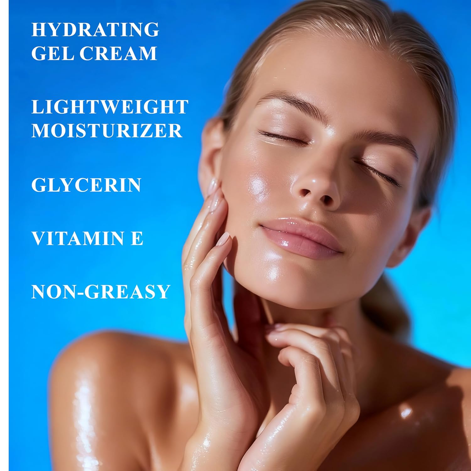 HKY Face Cream with Snow Mushroom & Lotus Root – Deep Hydrating Moisturizer for Dry & Sensitive Skin | Panthenol, Yam Extract, Okra Extract | Lightweight Korean-Inspired Skincare 50ml